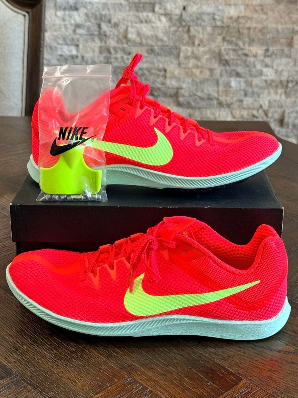 Nike Zoom Rival Distance Track and Field Spikes Crimson FZ9653-600 Men Size 9.5